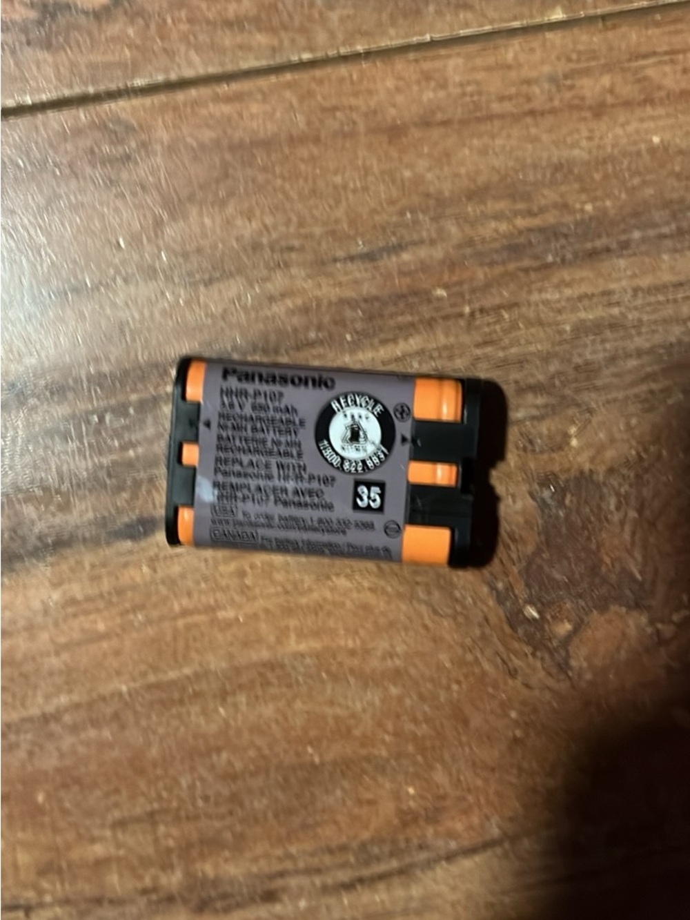 Panasonic Orange and Black Rechargeable Battery Pack